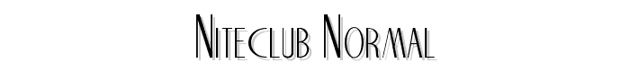 NiteClub Normal font
